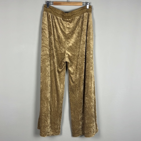 NWOT Free People Velvet Wide Leg Tue String Front Pants Sz M - Picture 5 of 6